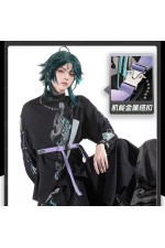 1/3 Delusion Genshin Impact Xiao Neo Chinese Workwear Black Outfit Cosplay Costume